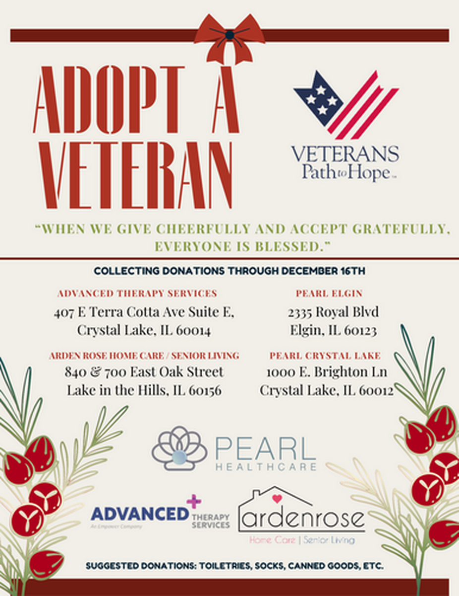 Adopt a Veteran Veterans Path to Hope Nov 7, 2024 to Dec 16, 2024